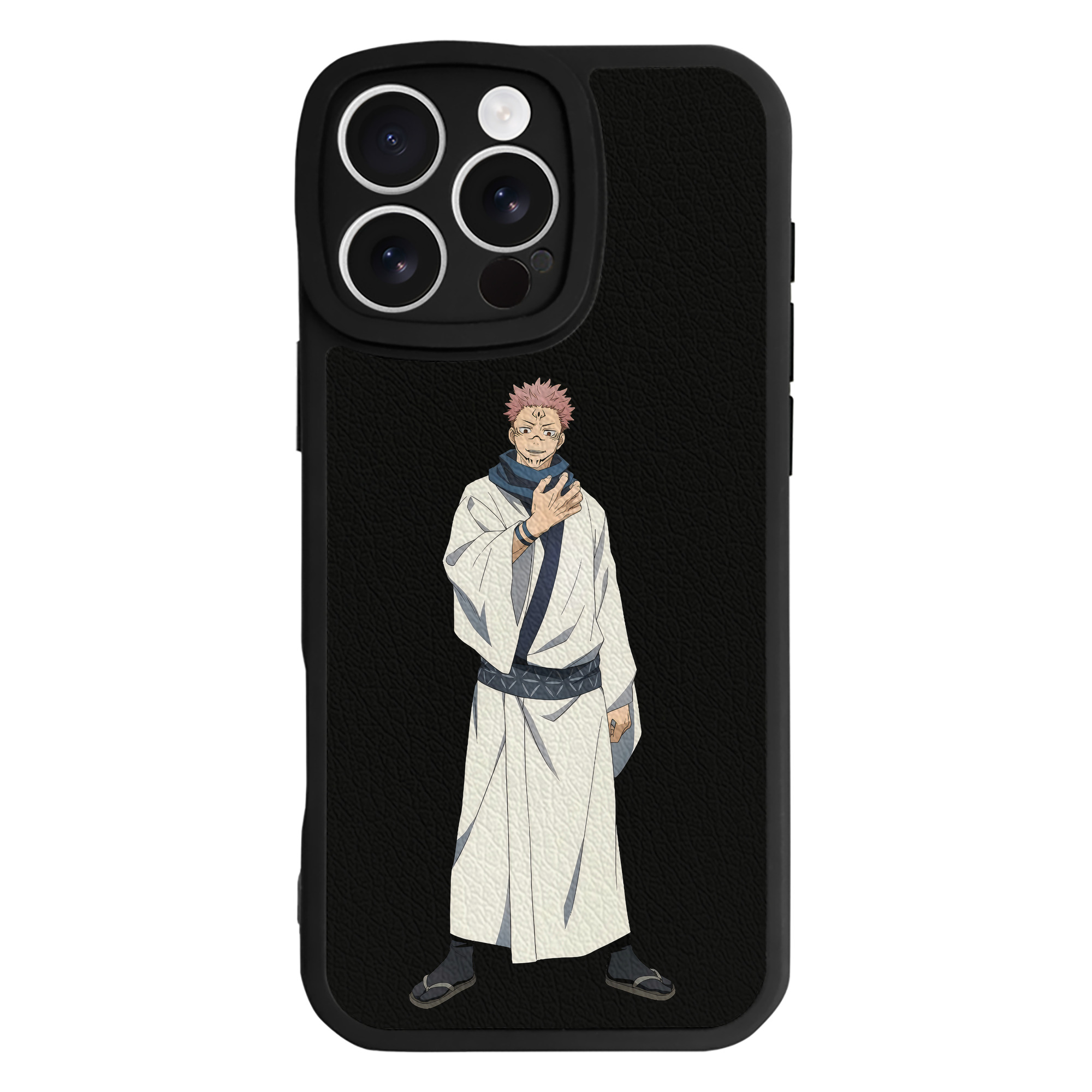 （画像用） 呪術廻戦 Jujutsu Kaisen 【iPhone 16シリーズ対応】シリコンスマホケース（レザー調） 材質：シリコン